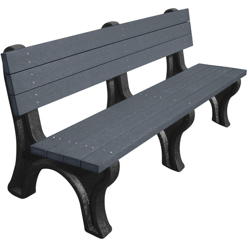 Bench Deluxe Backed 2672 Bk Leg Charcoal Seat - Exact Tool & Supply