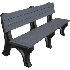 Bench Deluxe Backed 2672 Bk Leg Charcoal Seat - Exact Tool & Supply