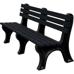 Bench Economy Backed 72 Bk Leg Black Seat - Exact Tool & Supply