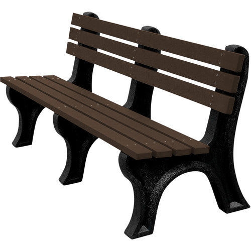 Bench Economy Backed 72 Bk Leg Brown Seat - Exact Tool & Supply