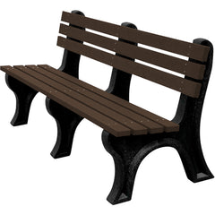 Bench Economy Backed 72 Bk Leg Brown Seat - Exact Tool & Supply