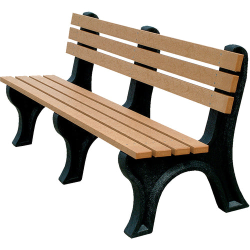 Bench Economy Backed 72 Bk Leg Cedar Seat - Exact Tool & Supply