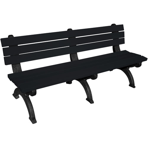Bench Monarque Backed 72 Bk Leg Black Seat - Exact Tool & Supply