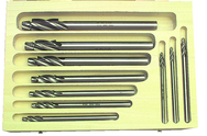 10 Pc. HSS - #4 - 1/2" - 1/32" Oversized Pilots-Capscrew Counterbore Set - Exact Tool & Supply