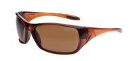 VOODOO, Polar BRWN Lens, Shiny BRWN Fr Polarized Brown PC Shiny Brown - Exact Tool & Supply