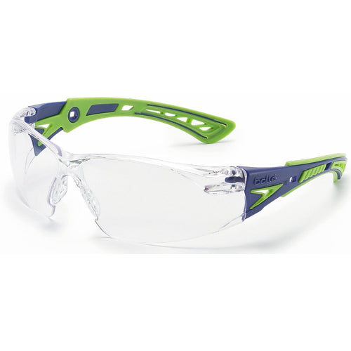 RUSH+ - CLR Lens - Blue & Green Frame PC ASAF Platinum - Exact Tool & Supply