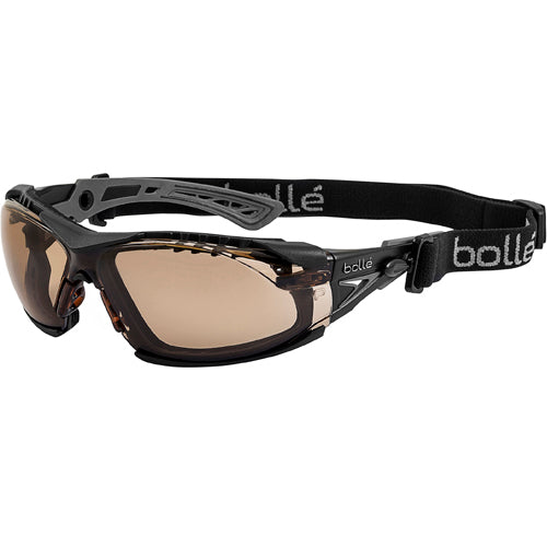 RUSH+ w/Strap & Foam - Twilight Lens - Black & Gray - Exact Tool & Supply