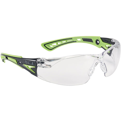RUSH+ GLOW - Clear Lens - Black & Phos Green PC ASAF Platinum - Exact Tool & Supply