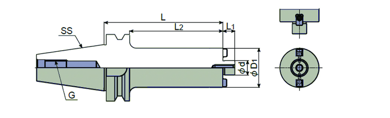 BT50 - FMA47.625-75 Shell Mill Holder - Exact Tool & Supply