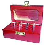 Set 1050; 9 Piece with 1/4; 3/8 & 1/2"; Dbl Cut - CBD - Burr Set - Exact Tool & Supply