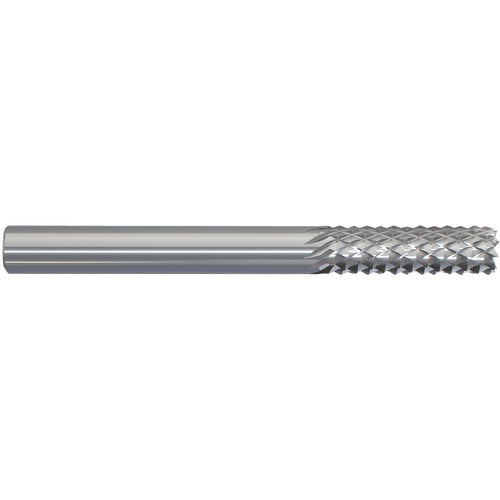 ‎1/16 × 3/16 × 1/8 × 1-1/2 Solid Carbide Router - Burr End Cut - Exact Tool & Supply