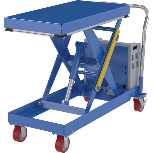 Hydraulic Elevating Cart 20 × 40 1000 lb 12V Dc - Exact Tool & Supply