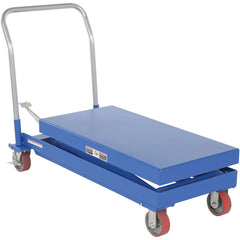 Hydraulic Elevating Cart 20 × 40 1000 lb Foot Pump - Exact Tool & Supply