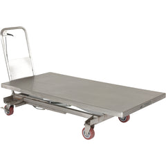 Partially SS Elevating Cart 1K 31.5 × 63 - Exact Tool & Supply