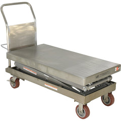 Partially SS Elevating Cart 1.5K 24 × 47.5 - Exact Tool & Supply