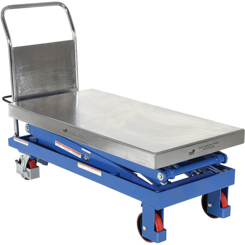 Hydraulic Scissor Cart 1.5K 47.5 × 24 - Exact Tool & Supply