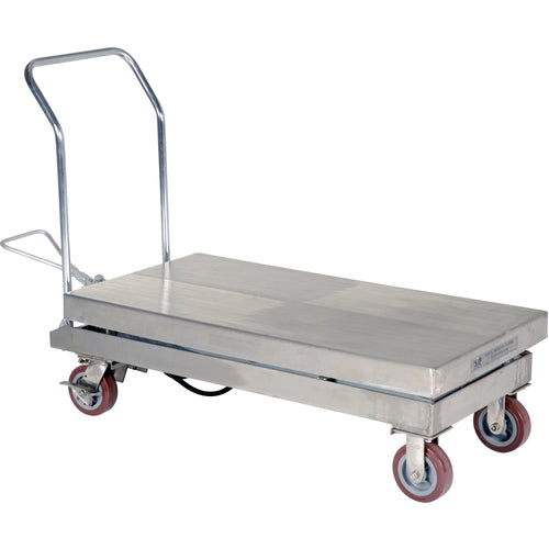 Partially SS Elevating Cart 2K 24 × 47 - Exact Tool & Supply