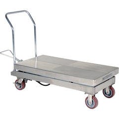 Partially SS Elevating Cart 2K 24 × 47 - Exact Tool & Supply