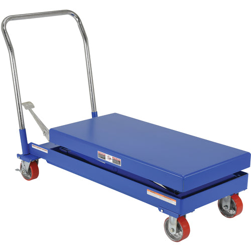 Hydraulic Elevating Cart 20 × 40 2500 lb Foot Pump - Exact Tool & Supply