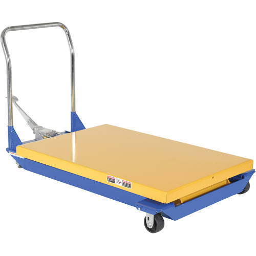 Foot Pump Powered Scissor Cart 1K 48 × 32 - Exact Tool & Supply