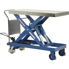 Single Hydraulic Scissor Cart 4K 47 × 24 - Exact Tool & Supply