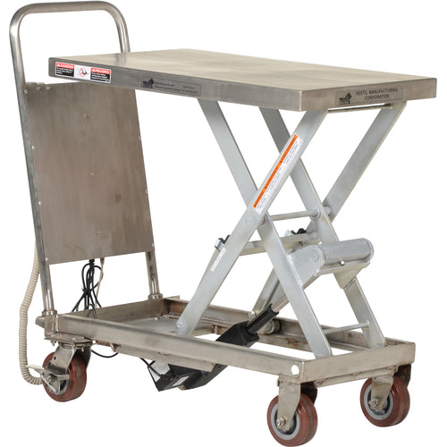 Partially SS Cart 500lb 19.5 × 32 - Exact Tool & Supply