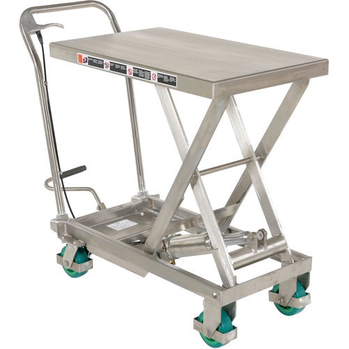 Cart Scissor 500lb Capacity Stainless Steel - Exact Tool & Supply