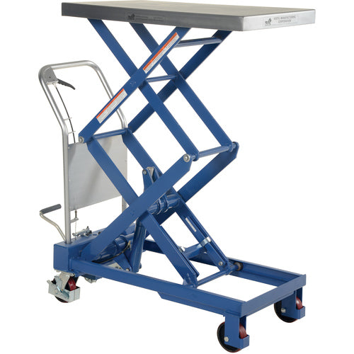 Double Hydraulic Cart 800lb 35.5 × 20 - Exact Tool & Supply
