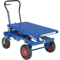 Pneumatic Tire Hydraulic Cart 1500 lbs - Exact Tool & Supply