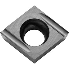 CCET 32505 F-USF TN60, 0.0079″ Corner Radius, 5/32″ Thick, 3/8″ Inscribed Circle, TiCN/NbC, Diamond, Turning Indexable Insert - Exact Tool & Supply