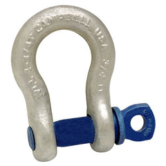 7/16″ Anchor Shackle, Screw Pin, Forged Carbon Steel, Galvanized - Exact Tool & Supply