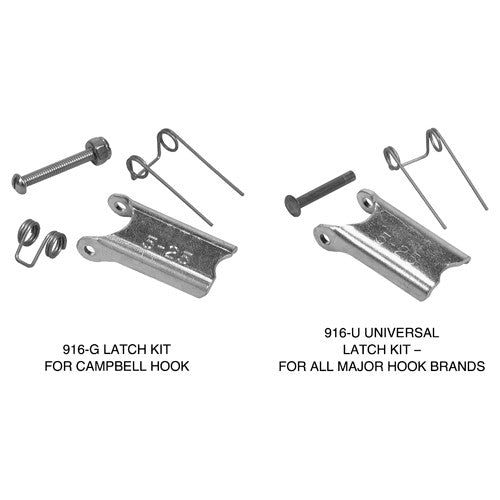 ‎Universal Replacement Latch Kit, For Hook Sizes 2-22 (1/4″) - Exact Tool & Supply