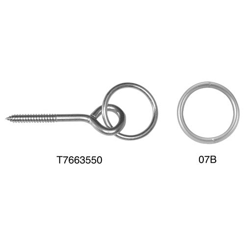 ‎2″ Welded Hitch Ring with 3-1/2″ Screw Eye Bolt - Exact Tool & Supply