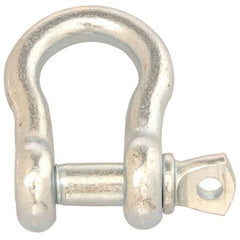 1/4″ Anchor Shackle, Screw Pin, Zinc Plated - Exact Tool & Supply