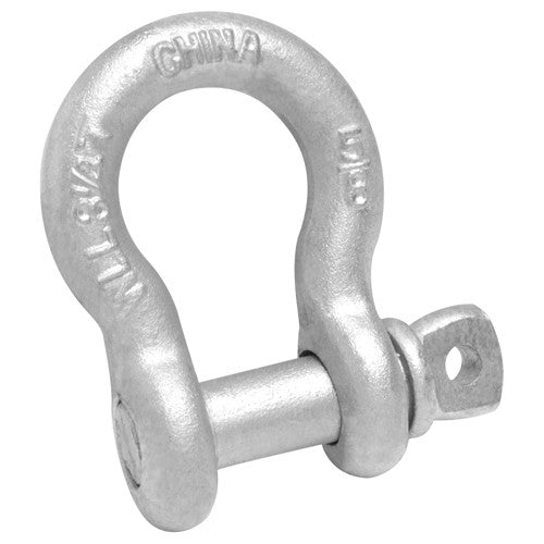 1/2″ Anchor Shackle, Screw Pin, Hot Galvanized - Exact Tool & Supply