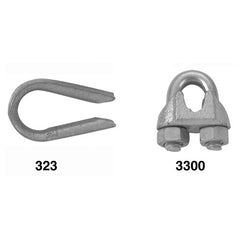 5/8″ Wire Rope Clip, Electro-Galvanized - Exact Tool & Supply