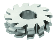1/2 Radius - 4-1/8 x 1-9/16 x 1-1/4 - HSS - Concave Milling Cutter - 10T - TiN Coated - Exact Tool & Supply
