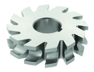 9/16 Radius - 4-1/8 x 1-11/16 x 1-1/4 - HSS - Concave Milling Cutter - 10T - TiN Coated - Exact Tool & Supply