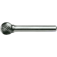 SD-1L6 Standard Cut Solid Carbide Bur-Ball Shape - Exact Tool & Supply