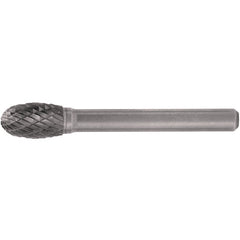 SE-3L6 Double Cut Solid Carbide Bur-Egg Shape - Exact Tool & Supply