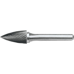 SG-1L6 Standard Cut Solid Carbide Bur-Pointed Tree Shape - Exact Tool & Supply