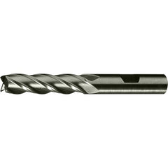 ‎5/8″ × 5/8″ × 1-5/8″ × 3-3/4″ RHS / RHC HSS-CO 8% (M42) Cobalt, Single End, 4-Flute, Center Cutting End Mill - TiCN - Exact Tool & Supply