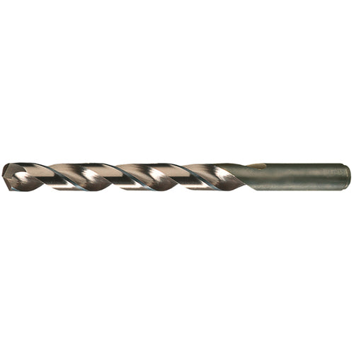#10 RHS / RHC HSS-CO 8% (M42) 135 Degree Split Point Heavy Duty Cobalt Drill - Straw / Gold Oxide - Exact Tool & Supply