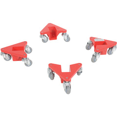 Corner Mover Dolly Alum Narrow Slot 4Pk 200# - Exact Tool & Supply