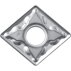 CNMG 332 GS CA5525, 1/32″ Corner Radius, 3/16″ Thick, 3/8″ Inscribed Circle, TiCnulll2O3/TiN, Diamond, Turning Indexable Insert - Exact Tool & Supply