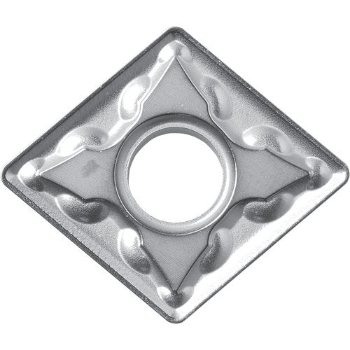 CNMG 332 GS CA525, 1/32″ Corner Radius, 3/16″ Thick, 3/8″ Inscribed Circle, TiCnulll2O3/TiN, Diamond, Turning Indexable Insert - Exact Tool & Supply
