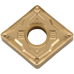 CNMG 432 PP CA525, 1/32″ Corner Radius, 3/16″ Thick, 1/2″ Inscribed Circle, TiCnulll2O3/TiN, Diamond, Turning Indexable Insert - Exact Tool & Supply