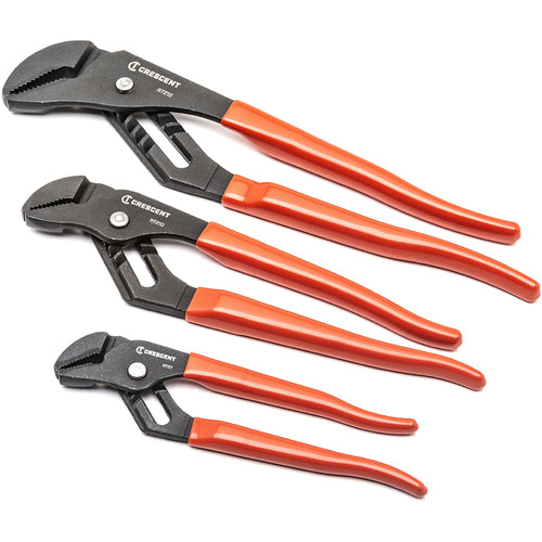 3 Pc. Tongue & Groove Plier Set, 7″, 10″ & 12″ - Exact Tool & Supply