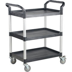 Commercial Cart 43 × 20 3-Shelf No Panels - Exact Tool & Supply