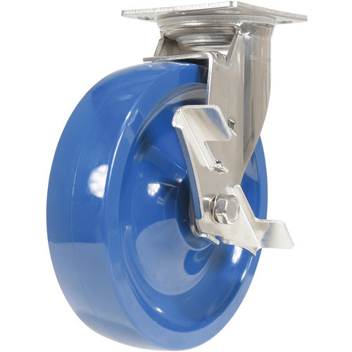 8 × 2 Solid Polyurethane (SPU)Swivel W/Brake - Exact Tool & Supply